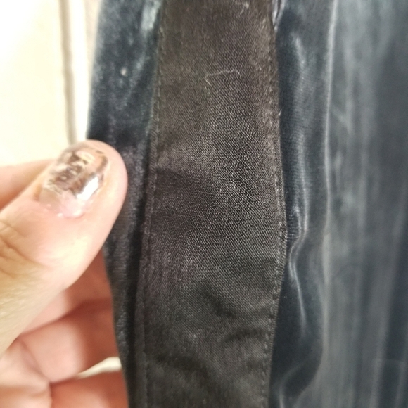 Free People velvet tuxedo satin stripe wide leg trousers pants - Picture 6 of 12